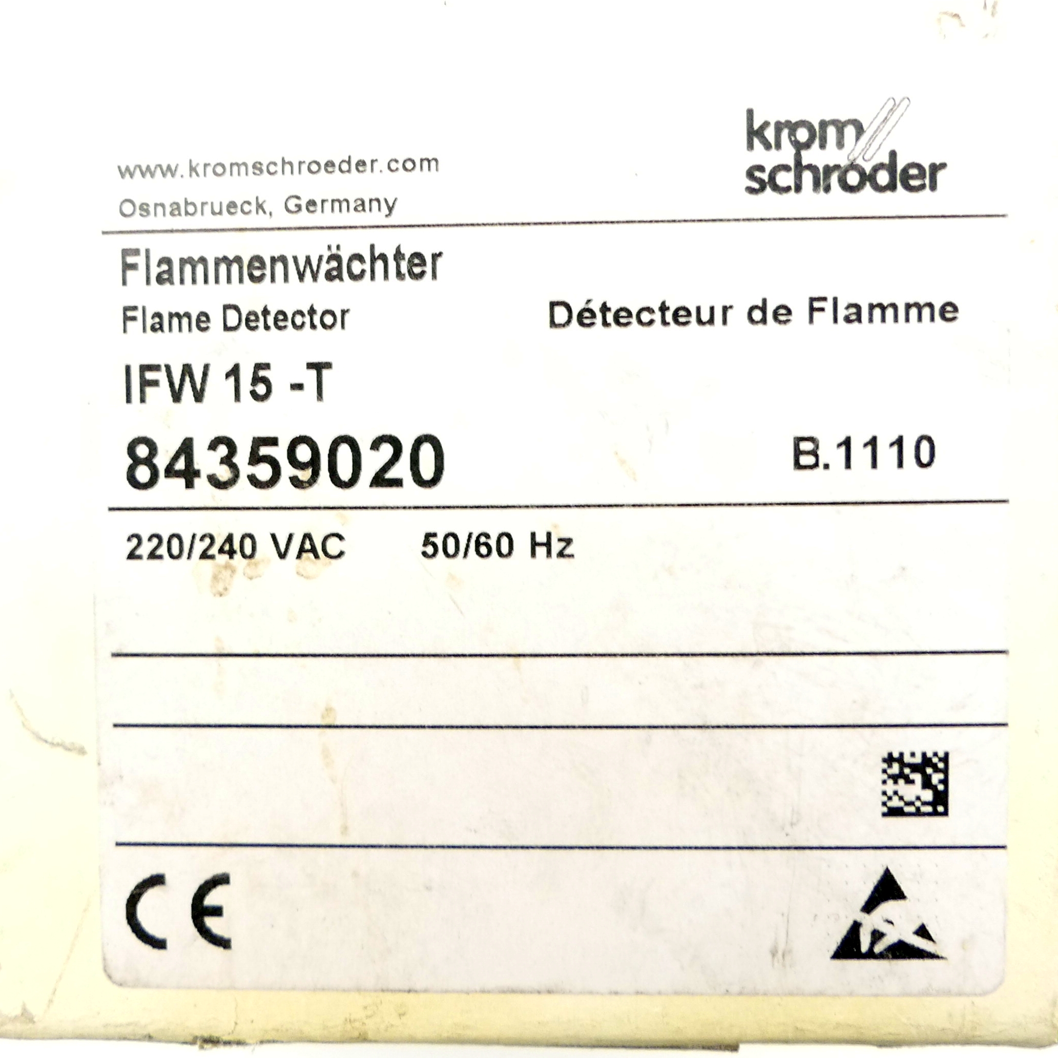 Flame Detector IFW 15-T