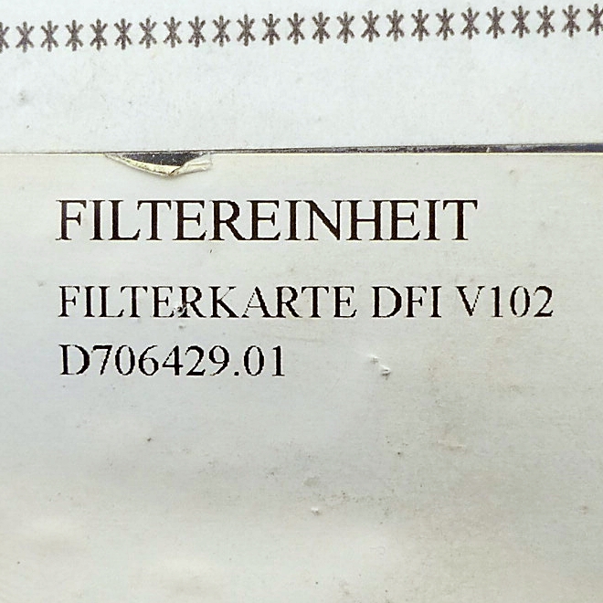 Filterkarte DFI V102 