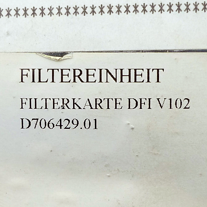 Filterkarte DFI V102