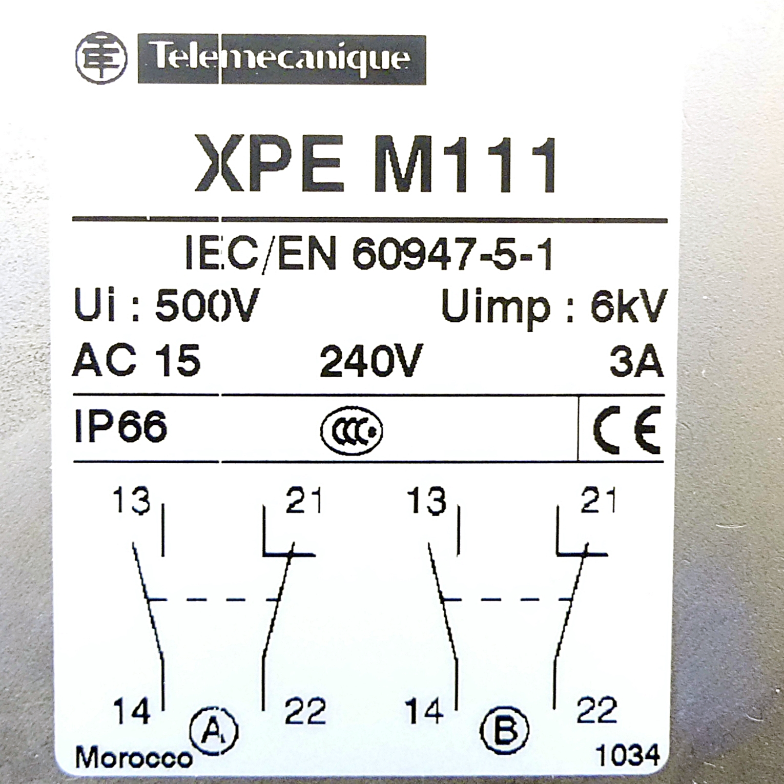 Foot switch XPE M111 