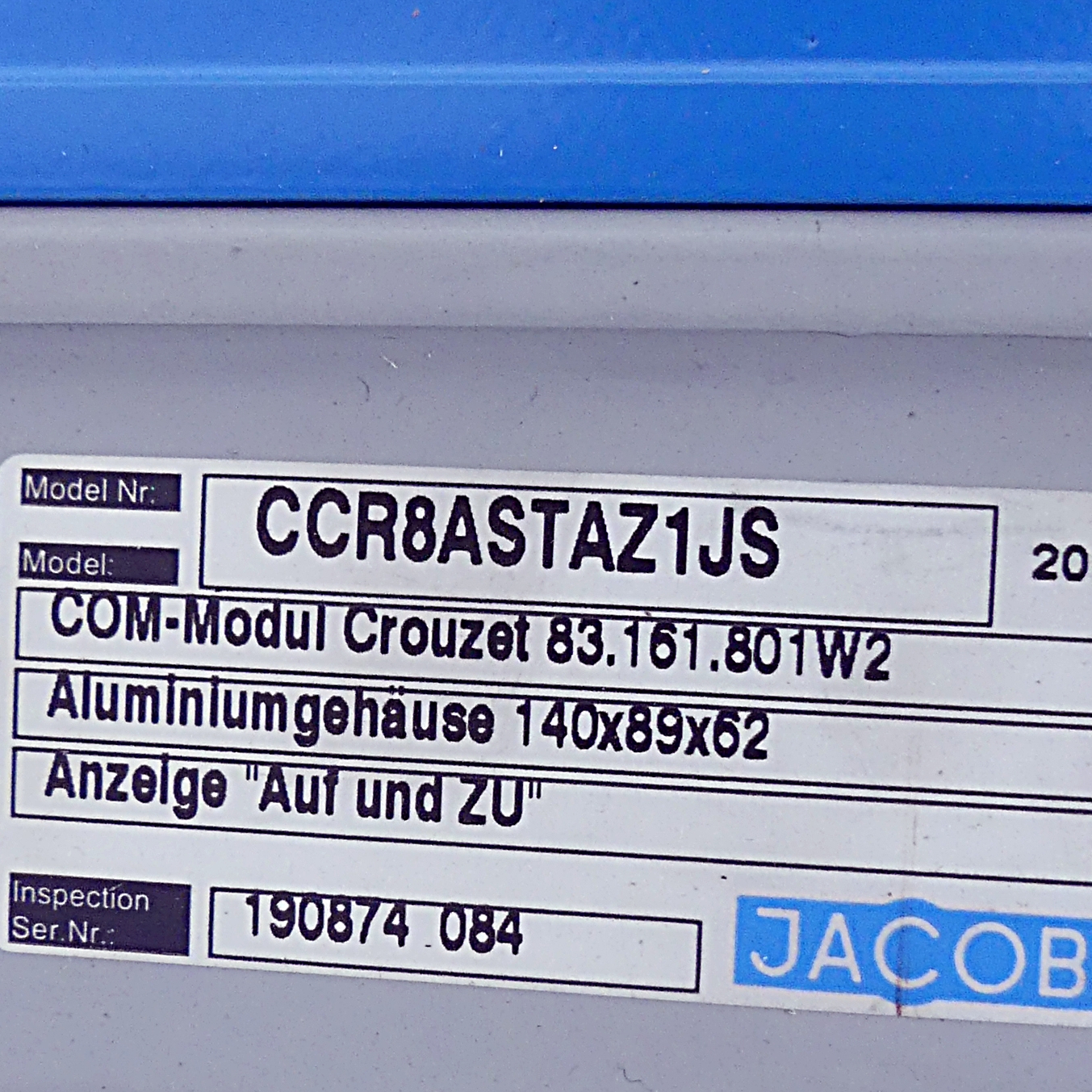 Absperrklappe ohne Dichtung D = 175, pneumatisch betätigt mittels Drehantrieb