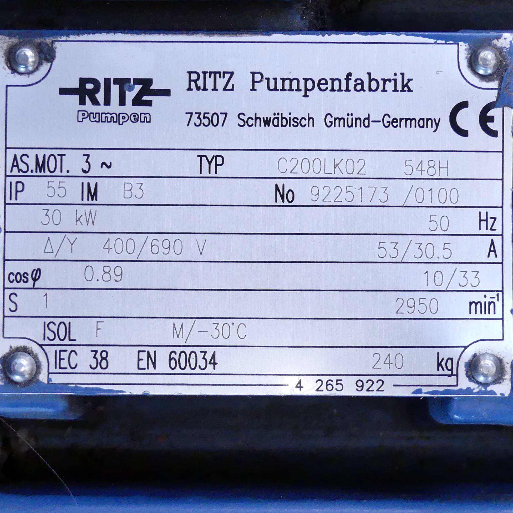 Centrifugal Pump  65-200 2B+30/2 
