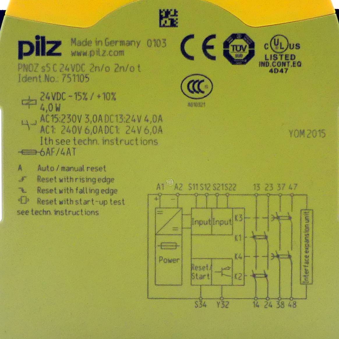 Sicherheitsrelais PNOZ s5C  Neu